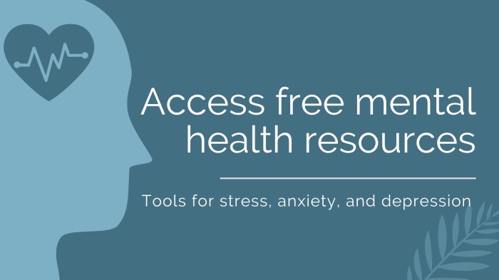 Free mental health resources for depression
