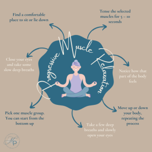 Progressive muscle relaxation for anxiety