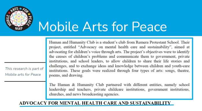 Mental health policy advocacy