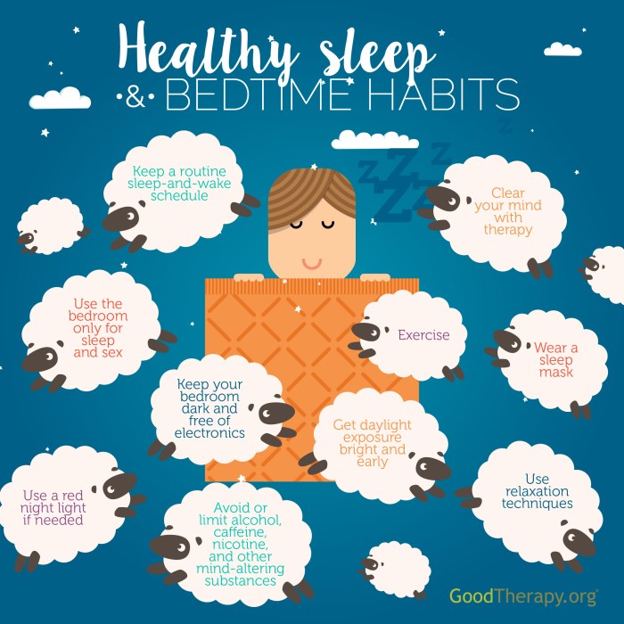 Sleep hygiene for mental health