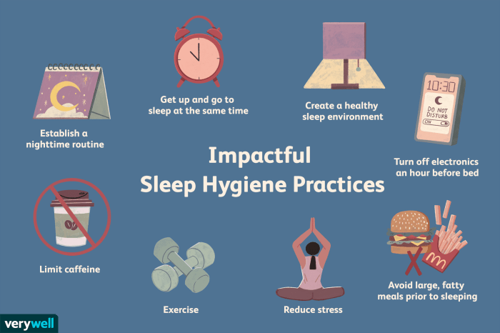 Sleep hygiene for mental health